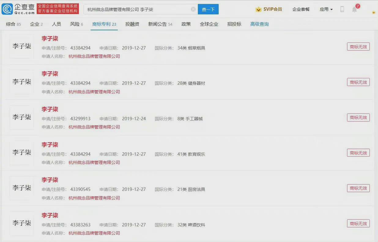 李子柒同名商标注册成功，逆风翱翔，成就品牌梦想之翼