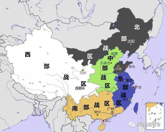 东部战区演习示意图