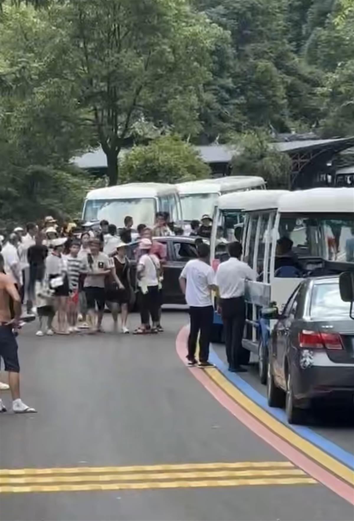 景区拦断国道收费