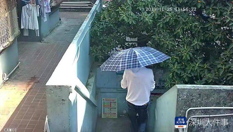晴天伞下捉贼