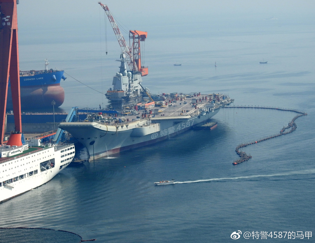 中国海军力量再添辉煌，003航母最新照片揭晓