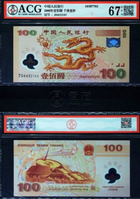 千禧龙钞最新价格