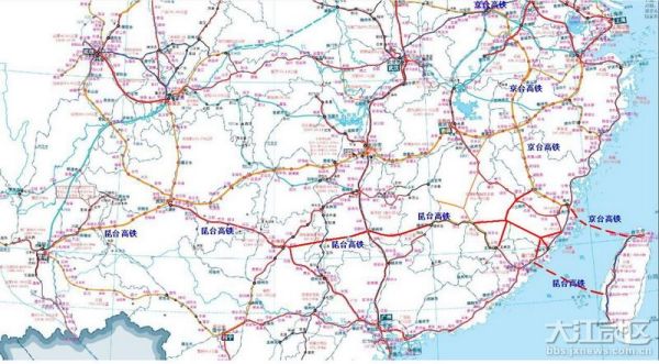 昆台高铁最新路线图